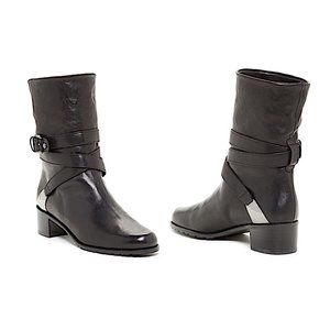 Stuart Weitzman Ranch Dressing Moto Boots